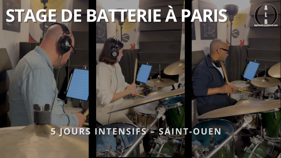 Stage de batterie à Paris en cours individuel intensif à Saint-Ouen