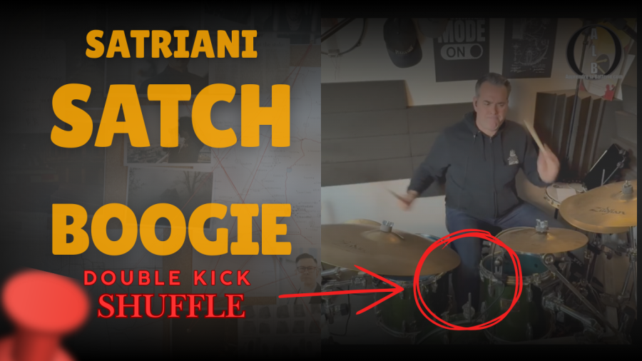 Joe Satriani Satch Boogie drum cover batterie shuffle